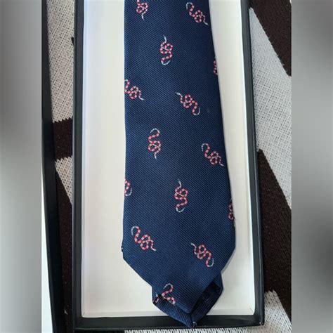 gucci pink tie|Gucci snake tie.